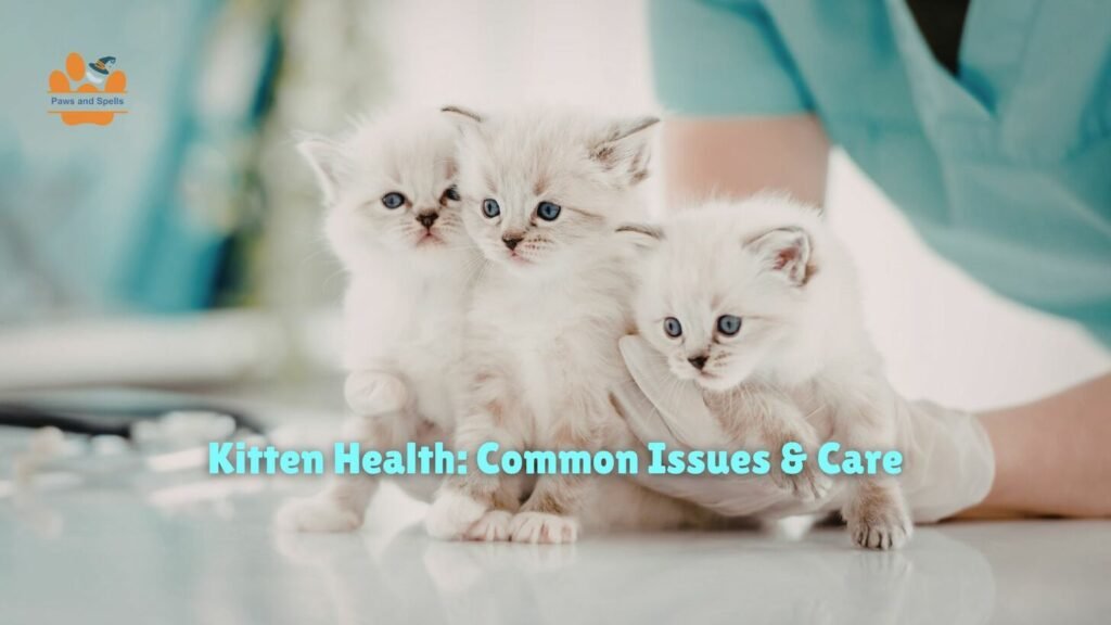 3 kittens at a veterinary clinic for routine check-up