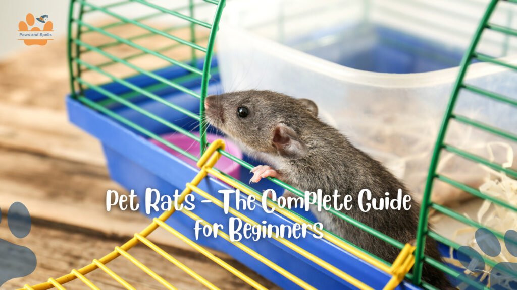 A mouse in a beautiful cage is being cared for as a pet.