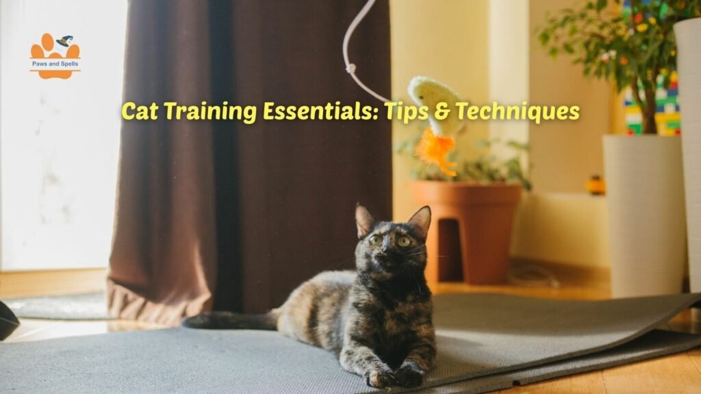 Training cat at home