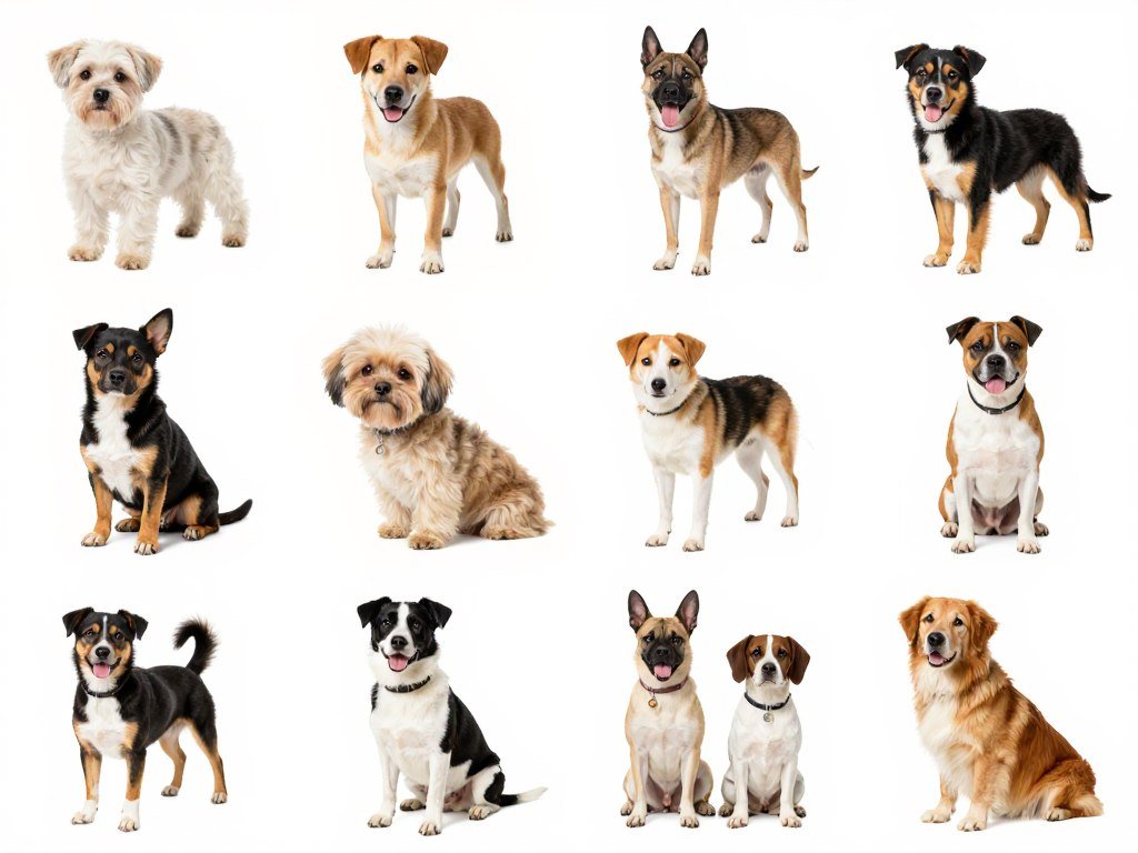 Various breeds of dogs with different behavior issues that can be addressed with proper dog training