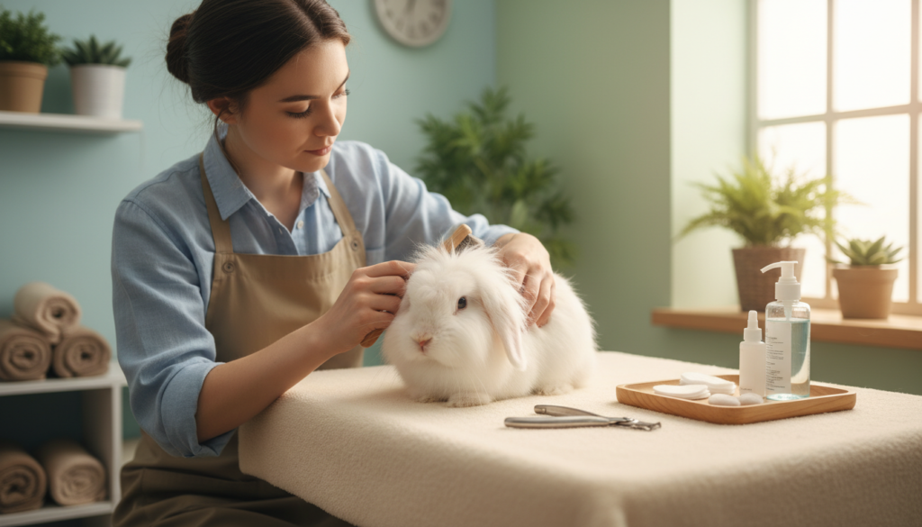 Rabbit grooming tips