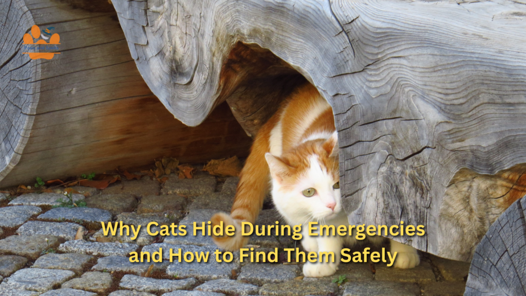 why cats hide during emergencies