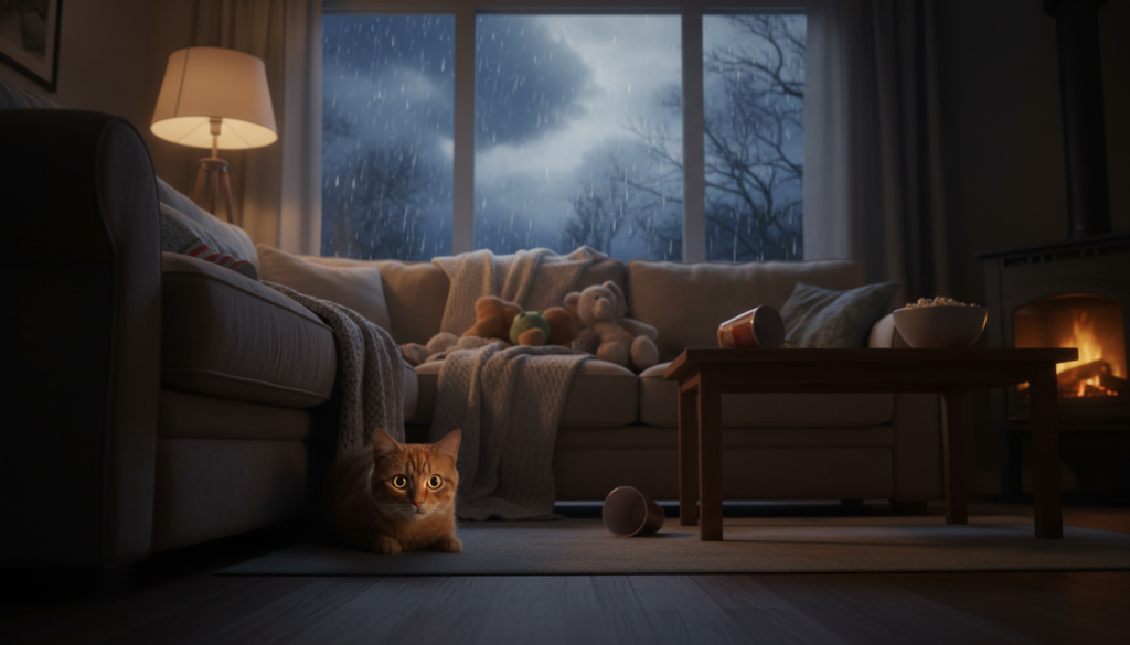 why cats hide during emergencies