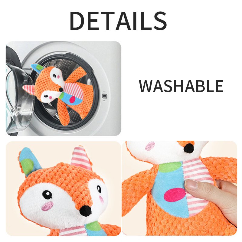 Squeaky Plush Dog Toy - Image 5