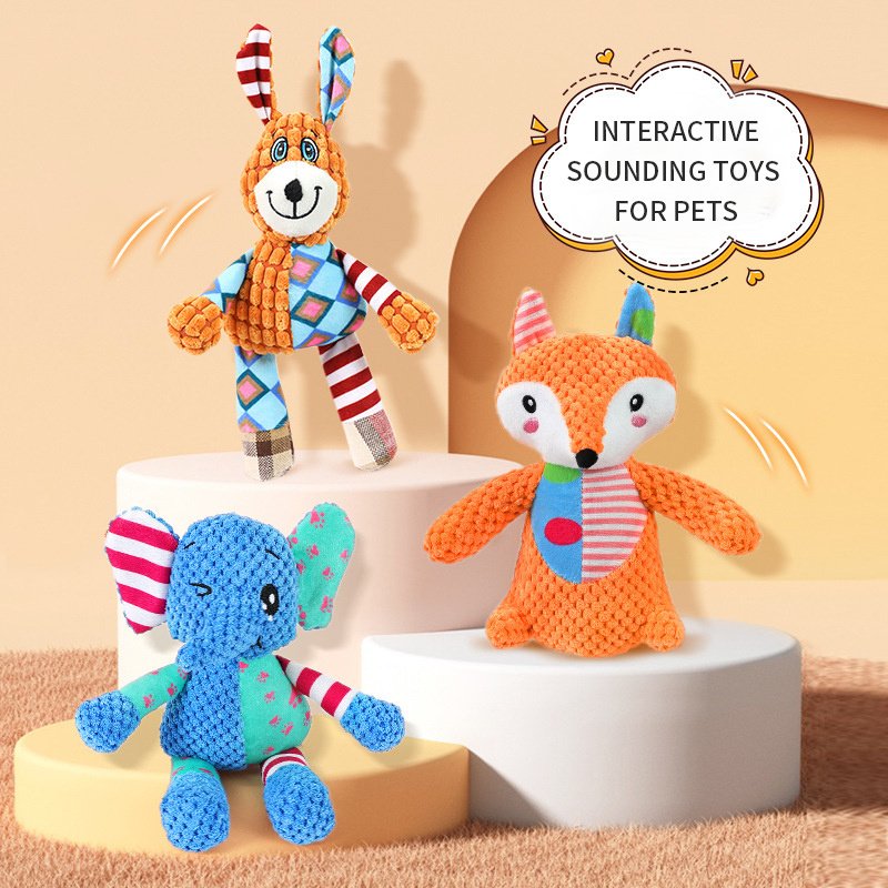 Squeaky Plush Dog Toy