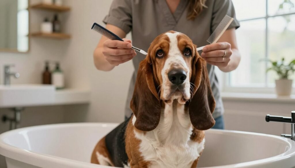 Basset Hound grooming
