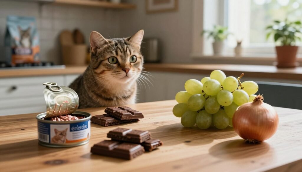 Harmful foods for cats