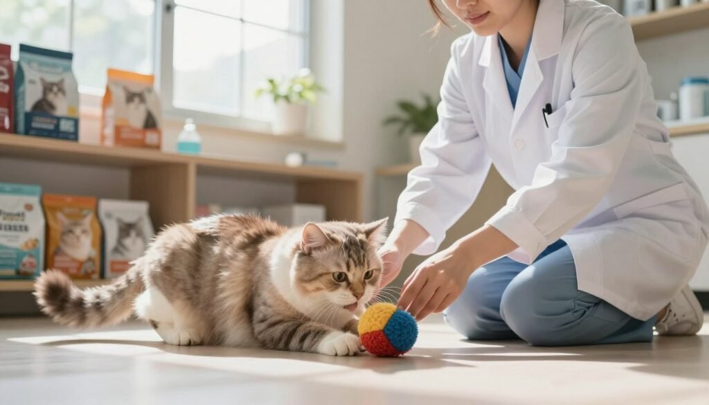 Indoor cat weight management