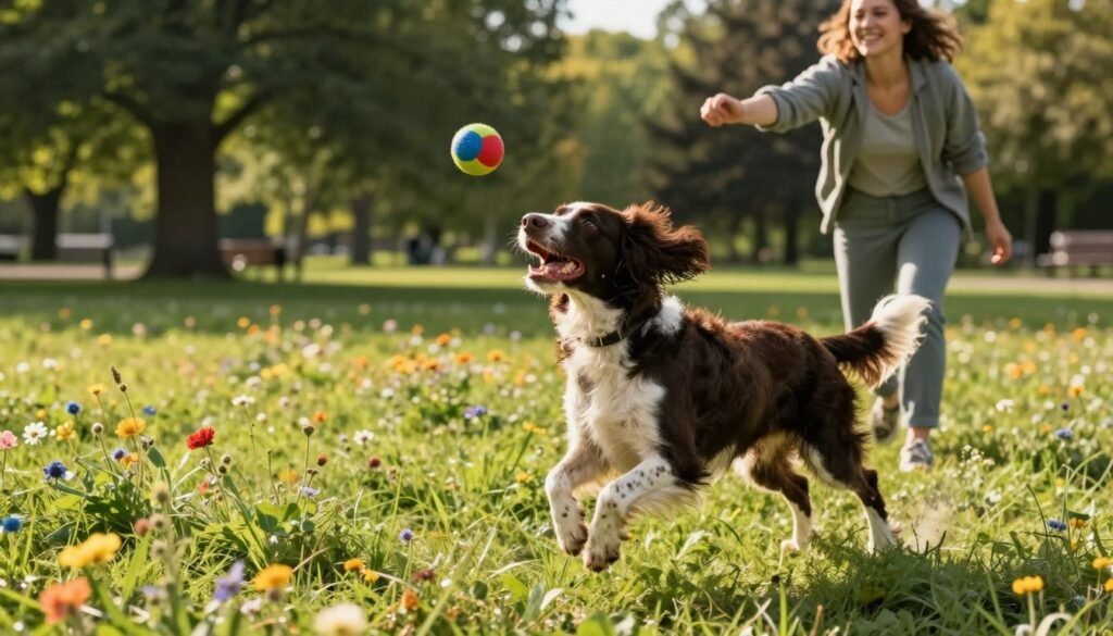 Springer Spaniel exercise