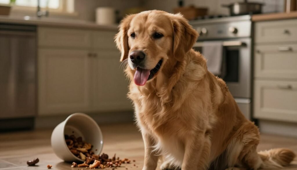 dog vomiting after eating bad food