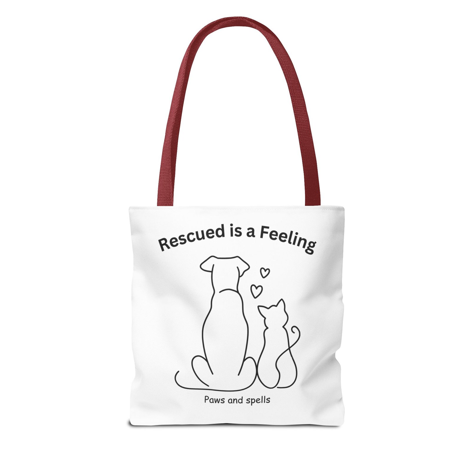 "Rescued is a Feeling" Premium Tote Bag - Image 6