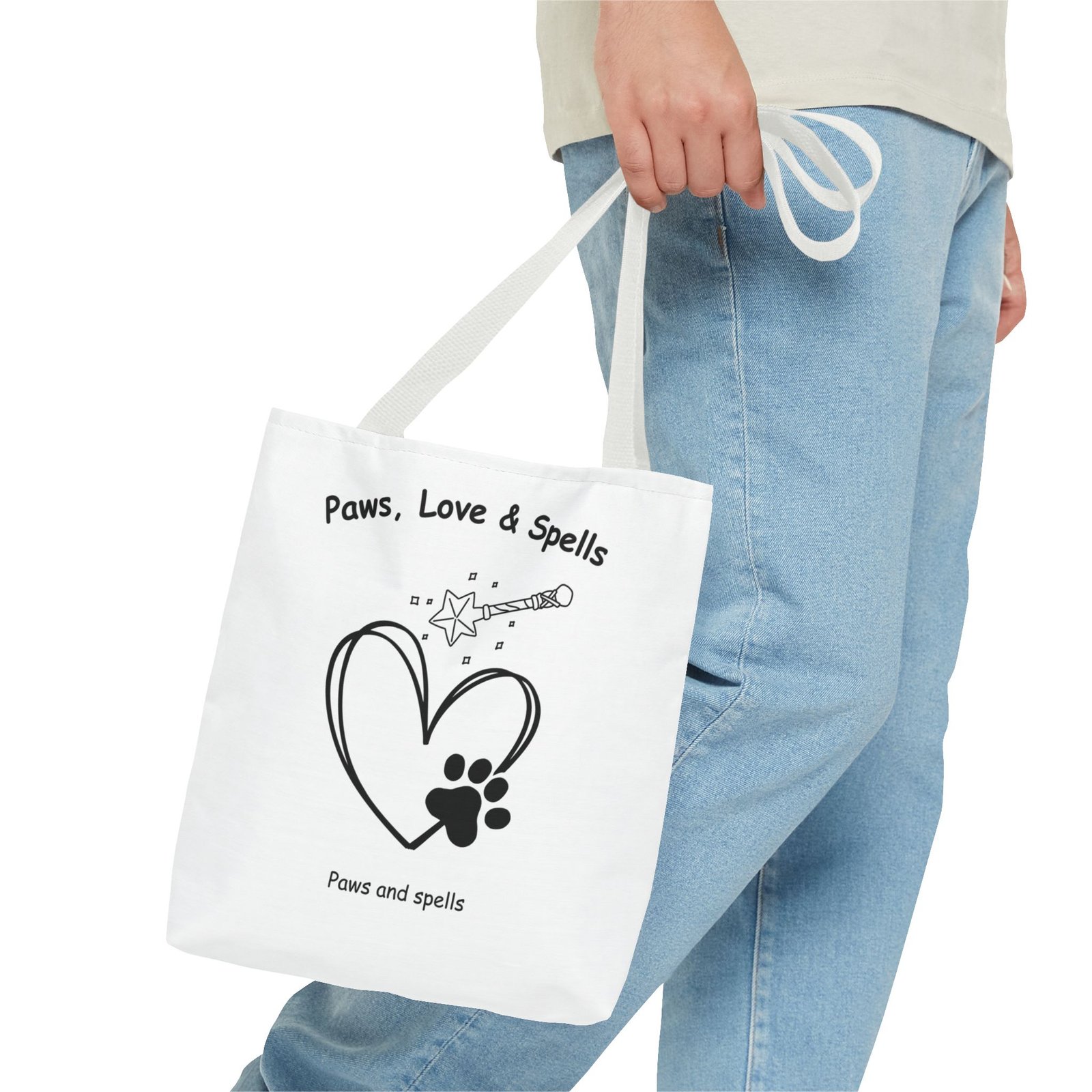 "Paws, Love & Spells" Premium Tote Bag - Image 11