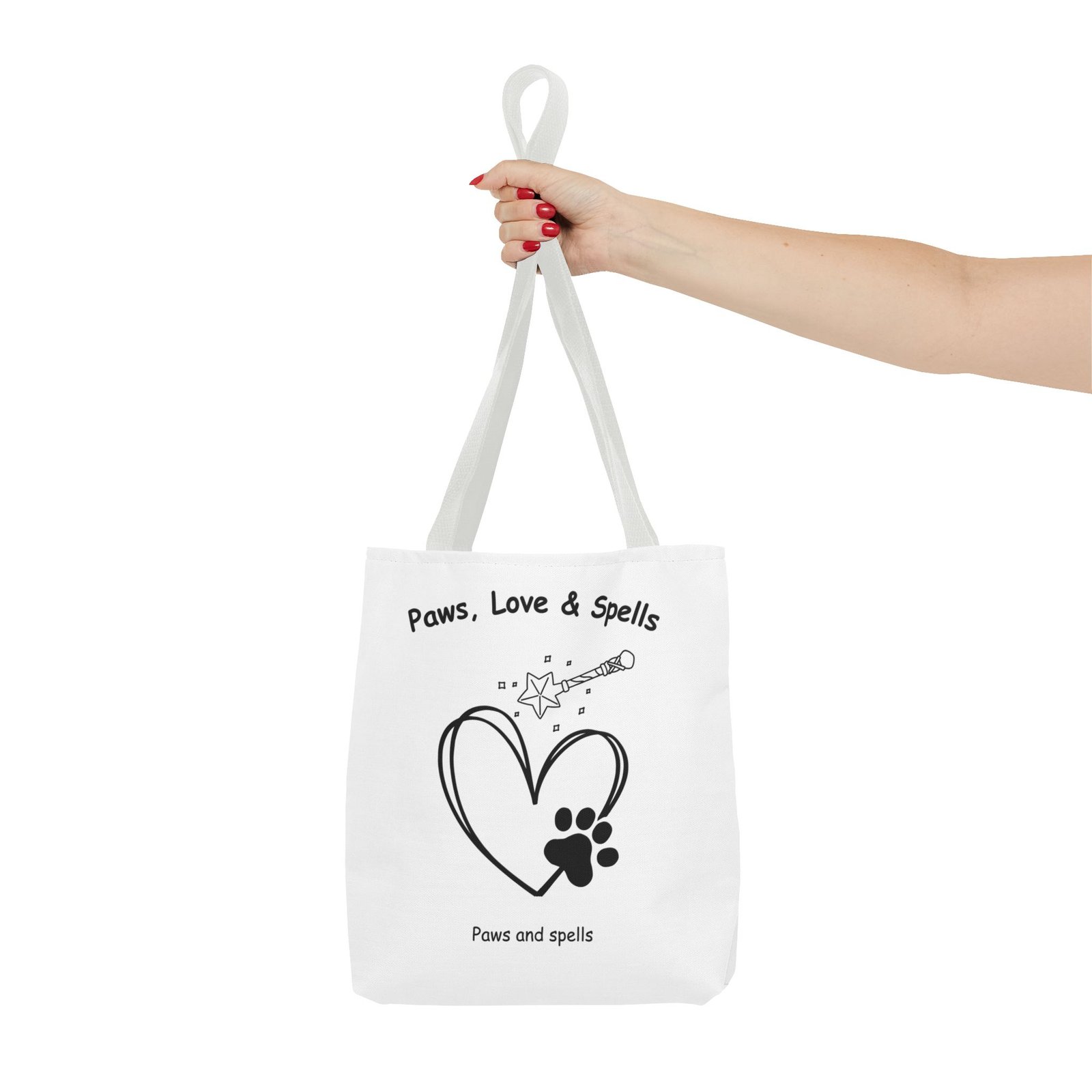 "Paws, Love & Spells" Premium Tote Bag - Image 12