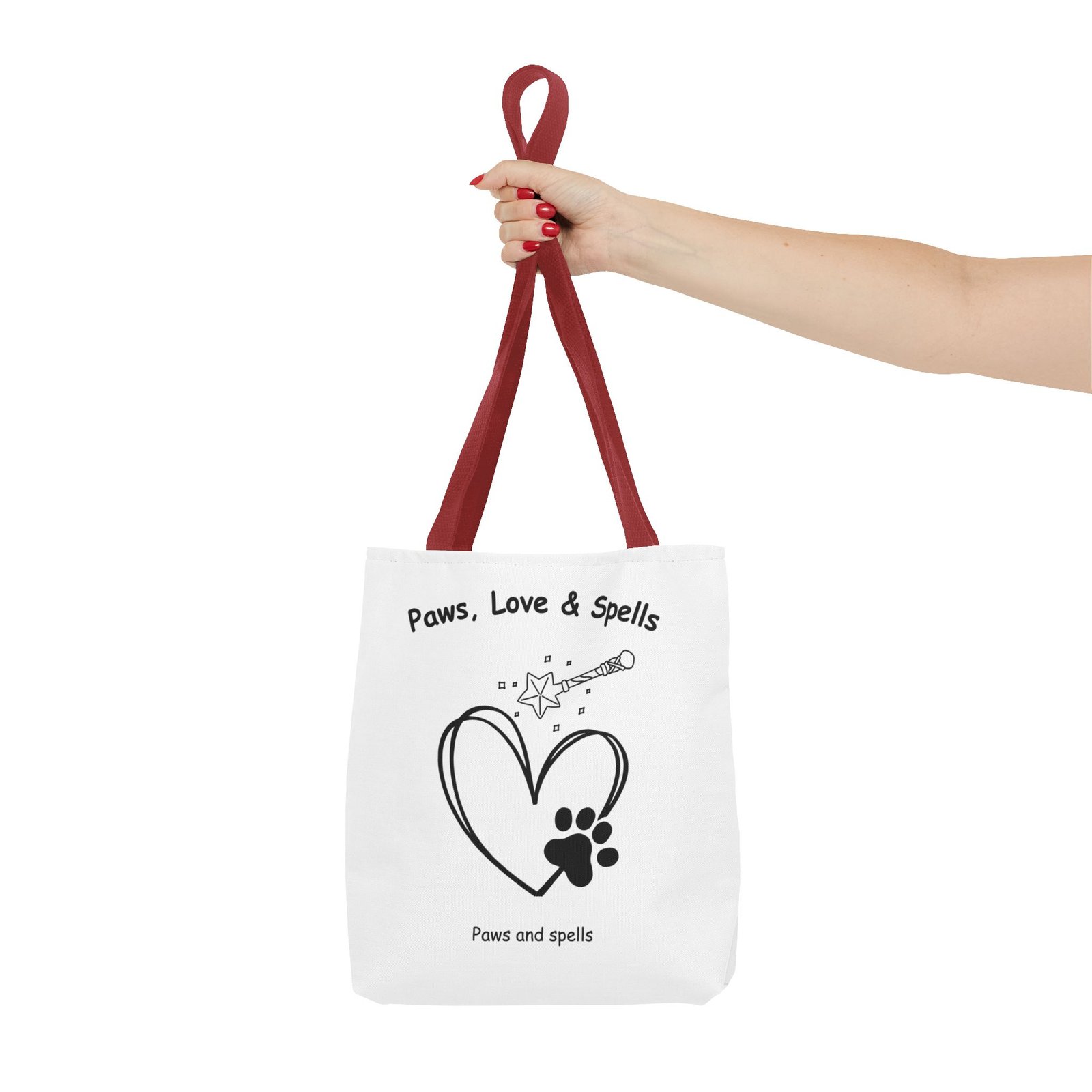 "Paws, Love & Spells" Premium Tote Bag - Image 8
