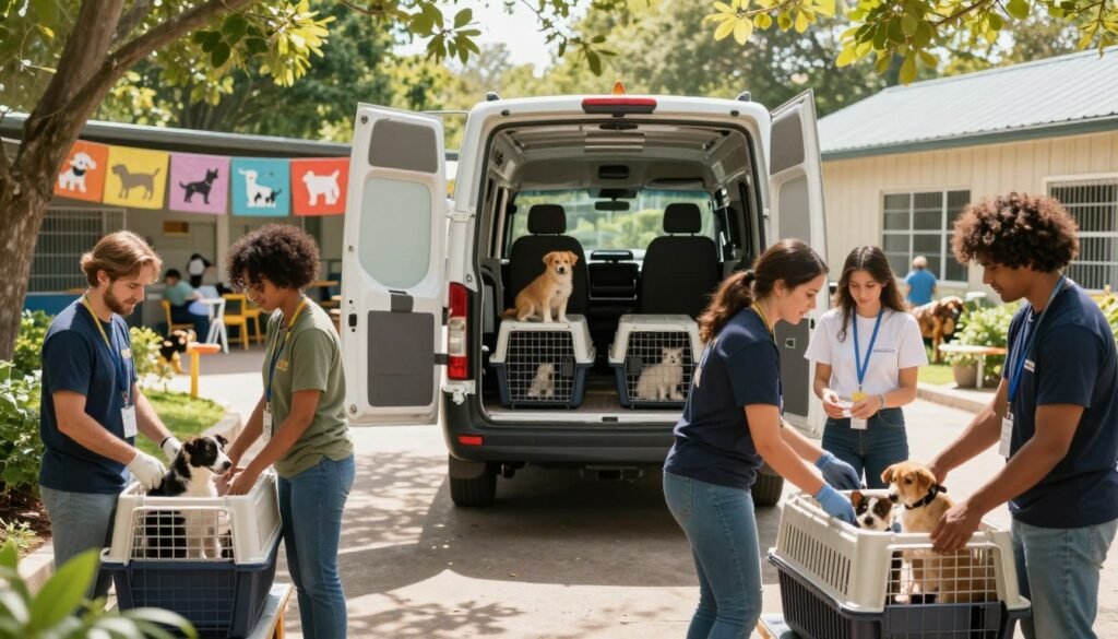 animal shelter transport logistics